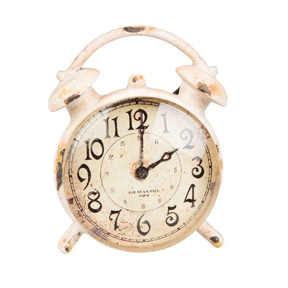 Alarm Clock Boudoir Drawer Knob Cream