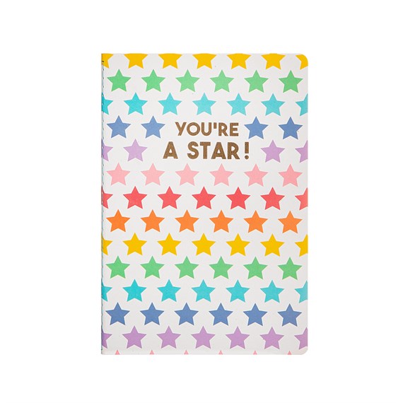 Rainbow Stars A5 Notebook