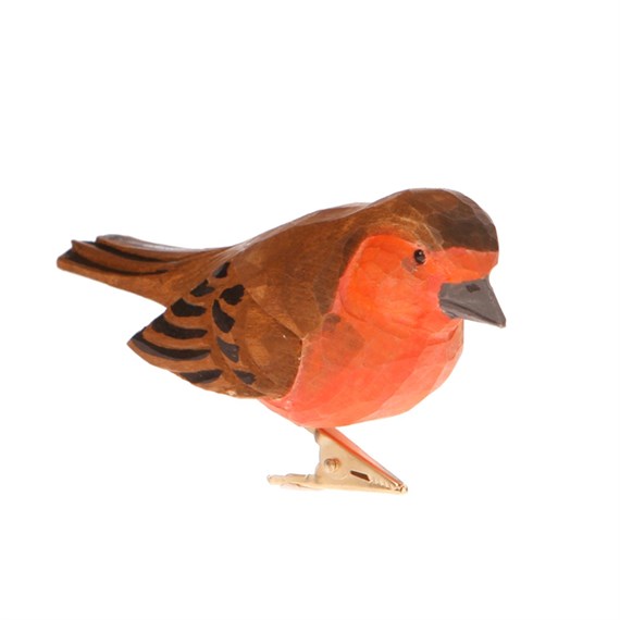 Red British Bird Clip