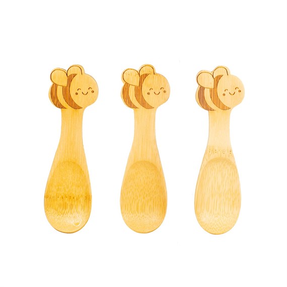 Bee Bamboo Spoons - Set of 3