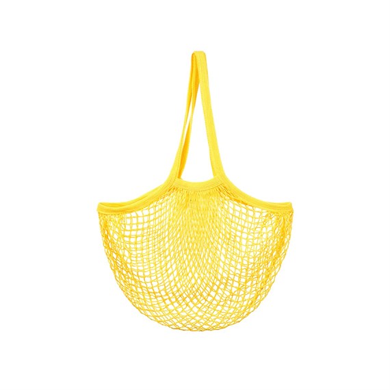 Mustard Yellow String Shopping Bag