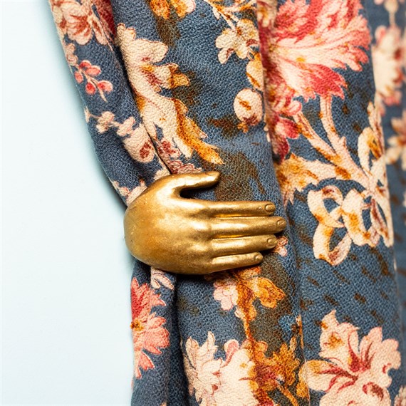 Gold Hands Curtain Tie Back Hook Set of 1 Pair