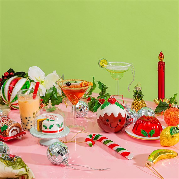 Mini Mirror Ball Baubles Set of 6