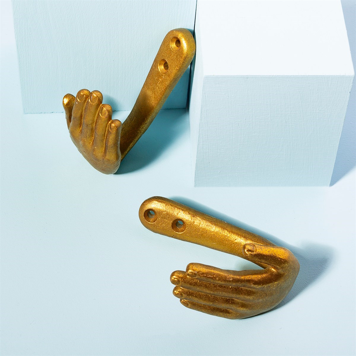 Gold Hands Curtain Tie Back Hook Set of 1 Pair