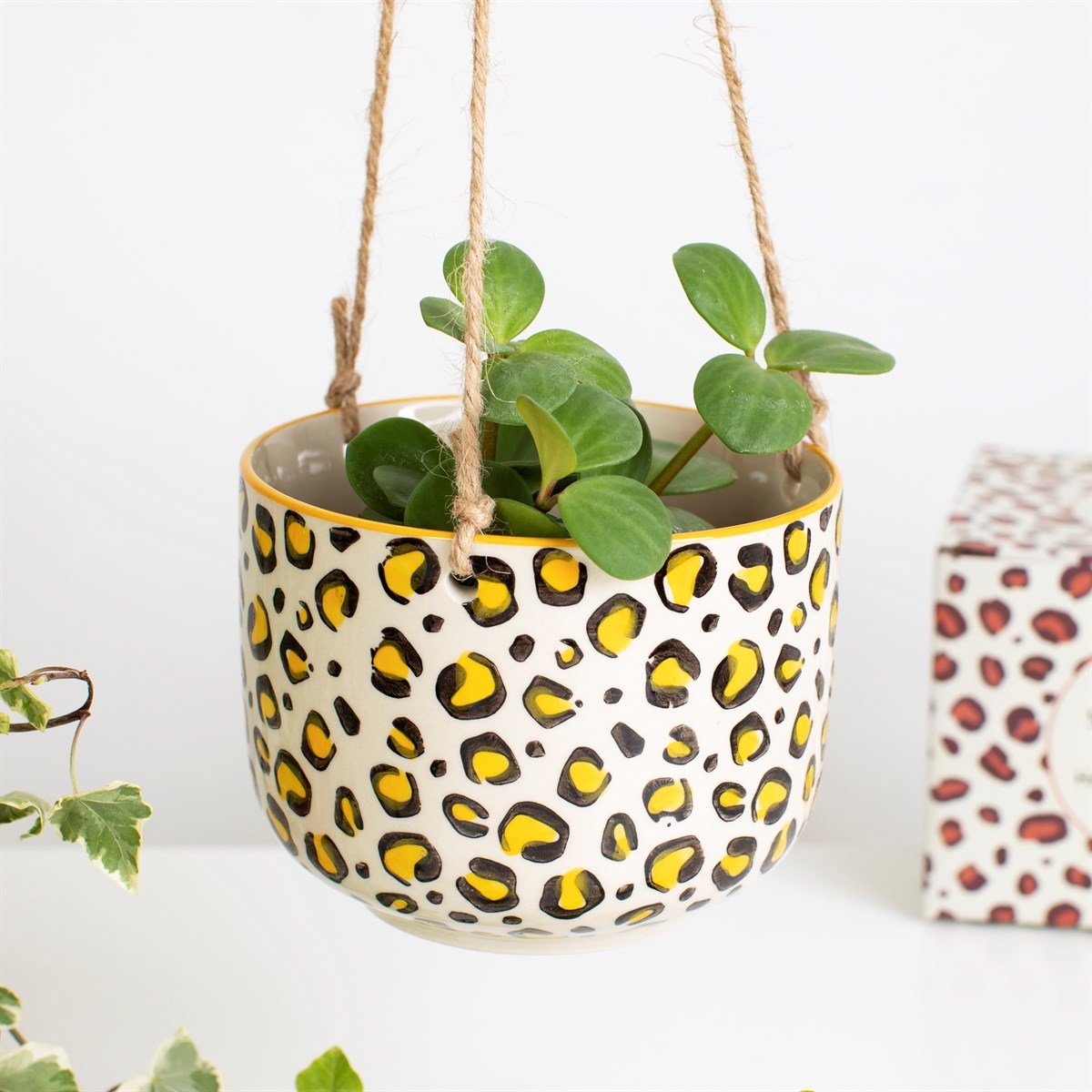 Sass & Belle Leopard Hanging Planter