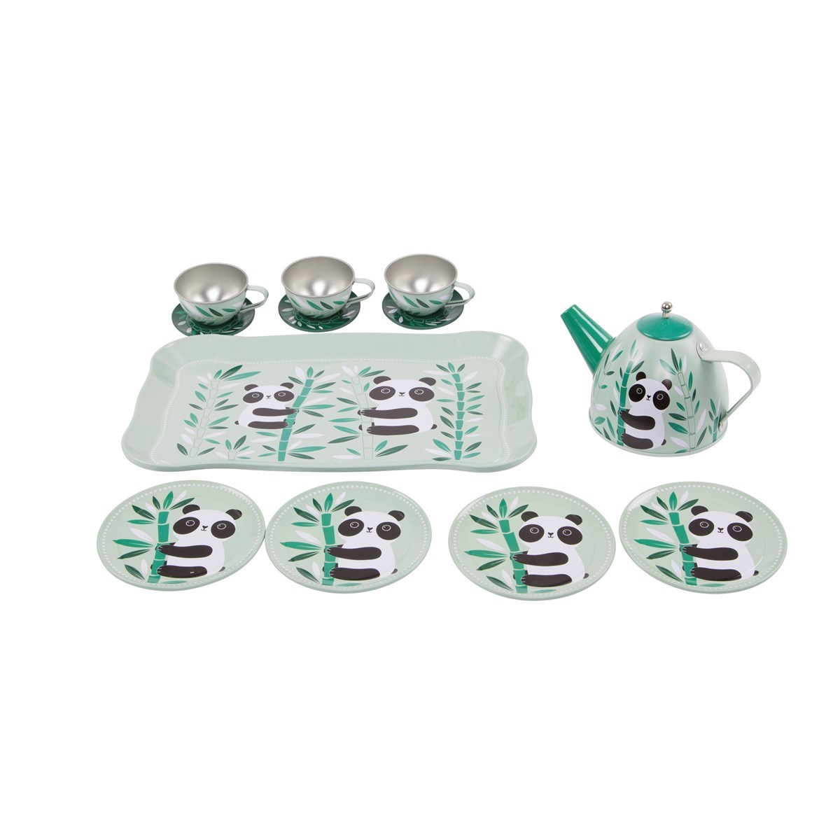 sass and belle tin tea set