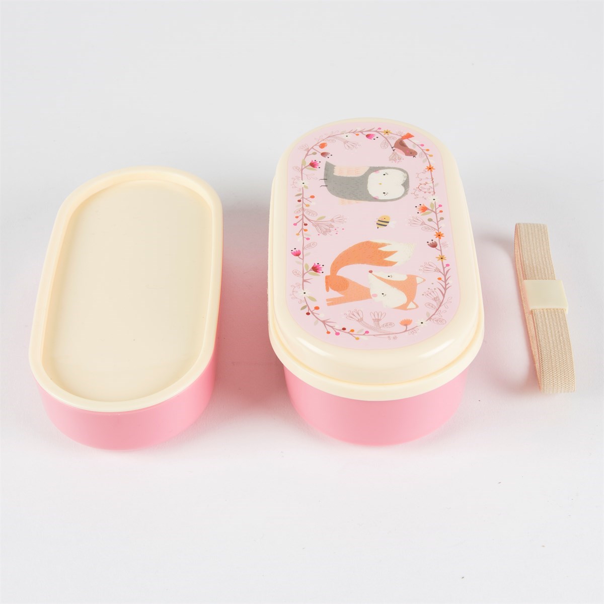 Sass /& Belle MAXI005 Woodland Friends//Fox Pink Lunch Box