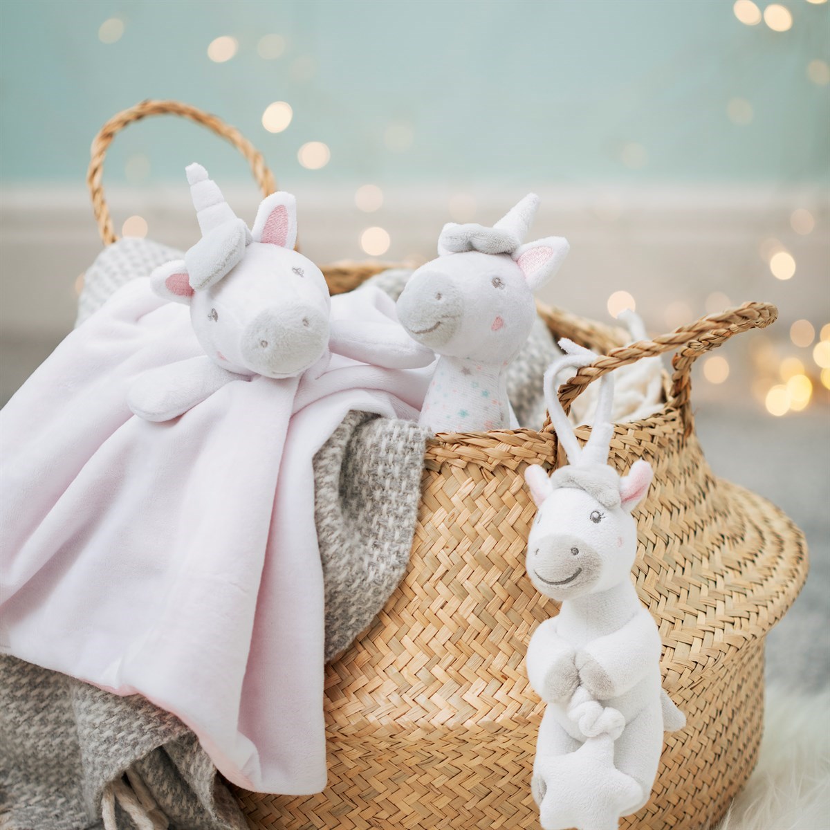 Sass & Belle Evie Unicorn Pink Baby Cuddle Comforter Baby Comforter Fast Del 