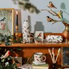 Vintage Birds Glasses Case
