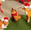 Wooden Sitting Fox Hanging Decoration