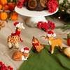 Wooden Sitting Fox Hanging Decoration