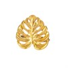 Gold Monstera Leaf Napkin Ring - Set of 2