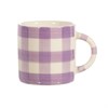 Gingham Mug Lilac