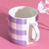 Gingham Mug Lilac