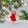 Reindeer in Puffer Jacket Hanging Decoration
