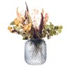 Grey Glass Bobble Vase