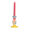 Folk Floral Candlestick Holder
