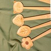 Flower Bamboo Salad Servers