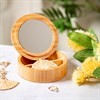Round Bamboo Jewellery Box
