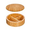 Round Bamboo Jewellery Box