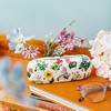 Vintage Flowers Glasses Case