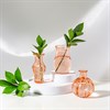 Recycled Glass Vintage Bud Vase Pale Pink - Set of 3