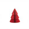 Honeycomb Standing Xmas Tree Deep Red - Set of 2