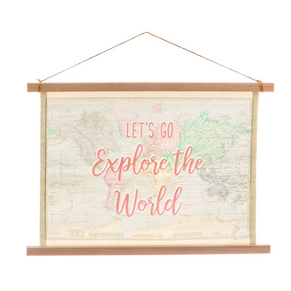 World Explorer Wall Hanging Canvas Print