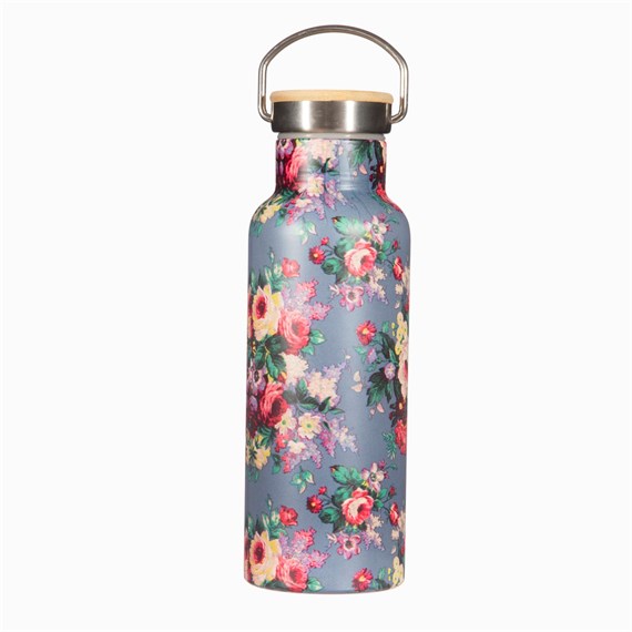 Delphine Vintage Rose Metal Water Bottle