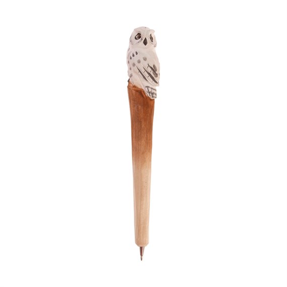 White Wooden Owl Pen