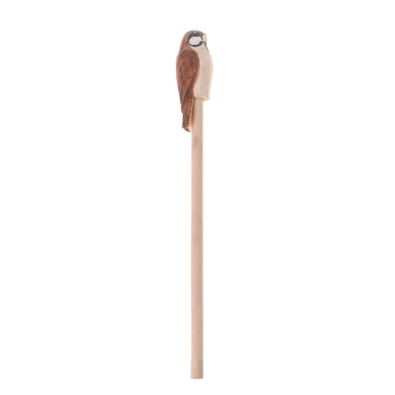 Brown Wooden British Bird Pencil