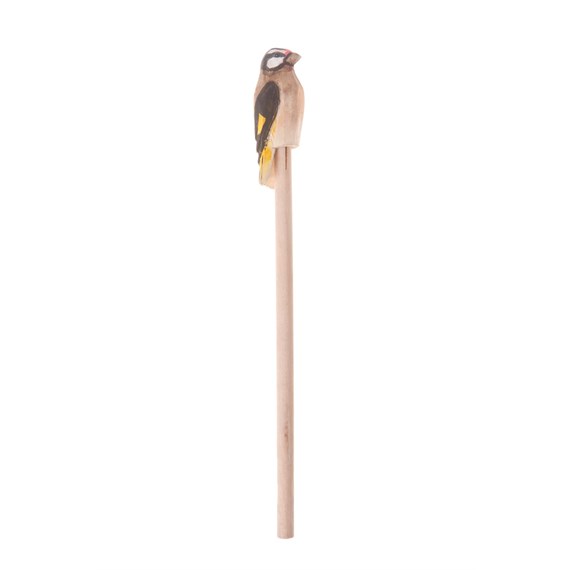 Yellow Wooden British Bird Pencil