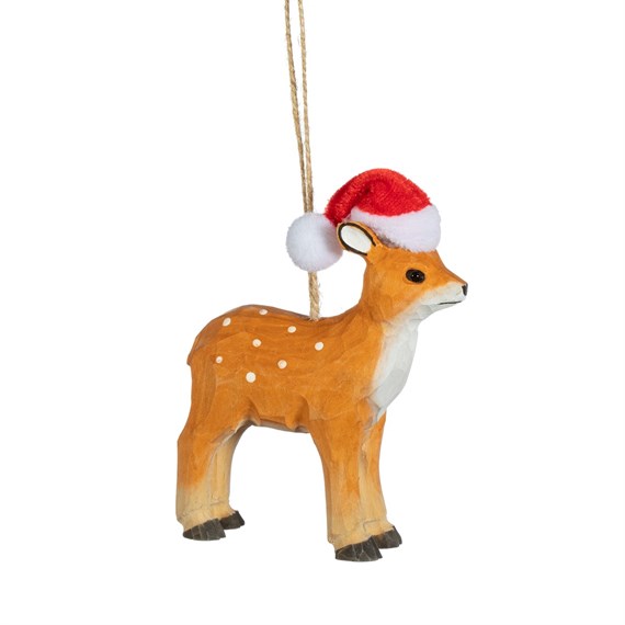 Wooden Deer Hanging Decoration