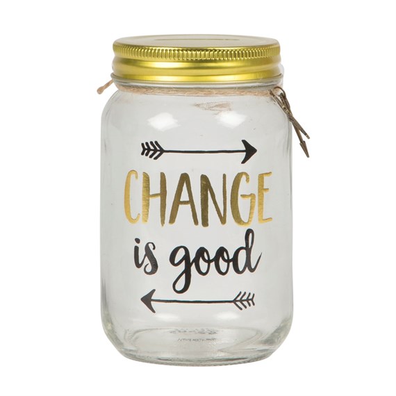 Change is Good Money Jar