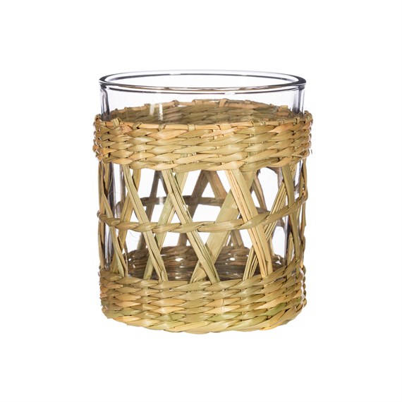 Open Weave Seagrass Tealight Holder