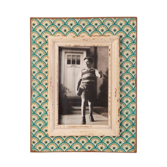 Boudoir Stamp Photo Frame Aqua