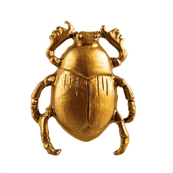 Gold Scarab Beetle Drawer Knob