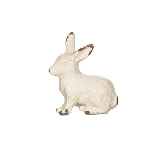 Antique White Rabbit Drawer Knob