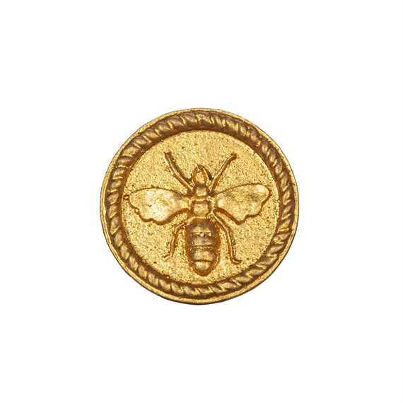 Gold Bee Round Drawer Knob