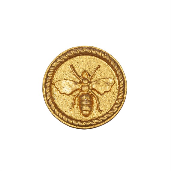 Gold Bee Round Drawer Knob