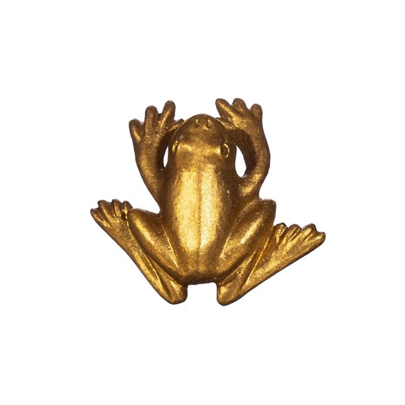 Gold Frog Drawer Knob