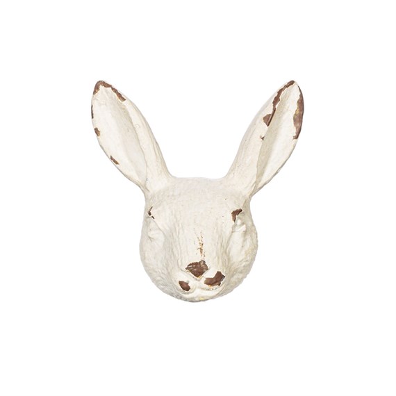 Antique White Rabbit Drawer Knob