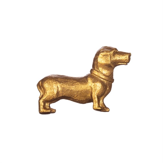 Gold Dachshund Drawer Knob