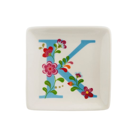 Folklore Alphabet Letter K Trinket Dish