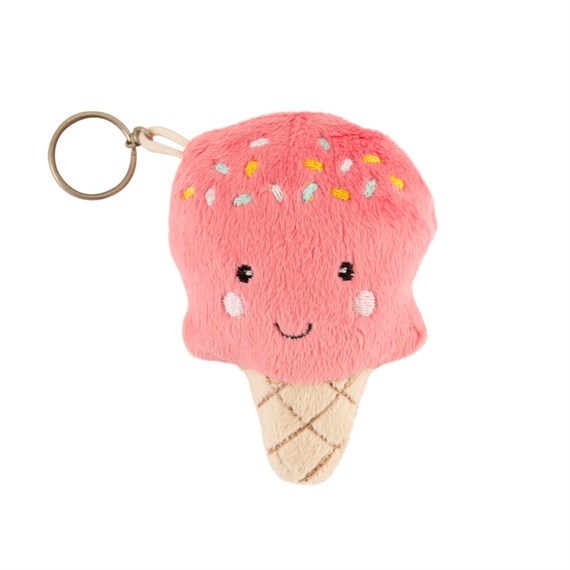 Happy Ice Cream Plush Bag Charm