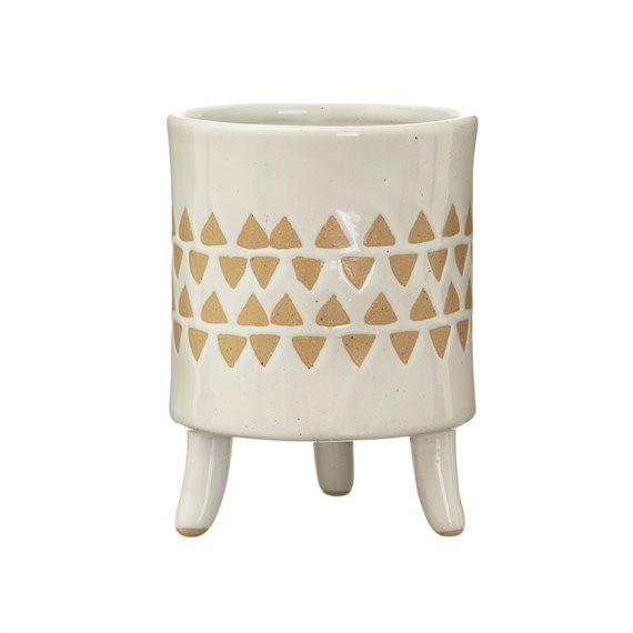 Isabella White Leggy Planter