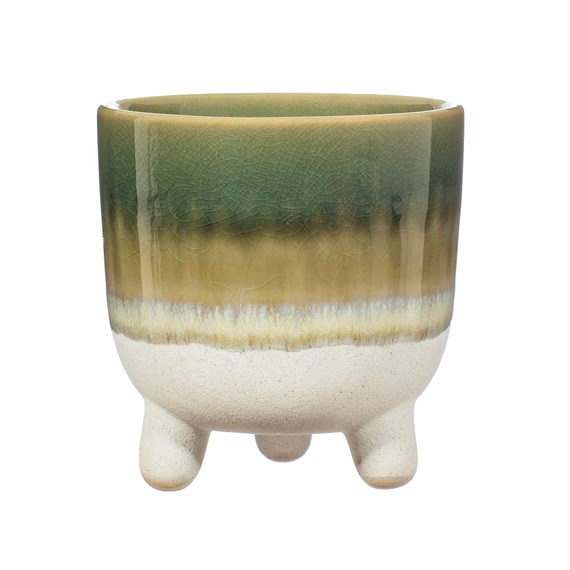 Mojave Glaze Green Large Planter on Legs