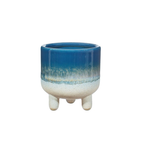 Mojave Glaze Blue Mini Planter