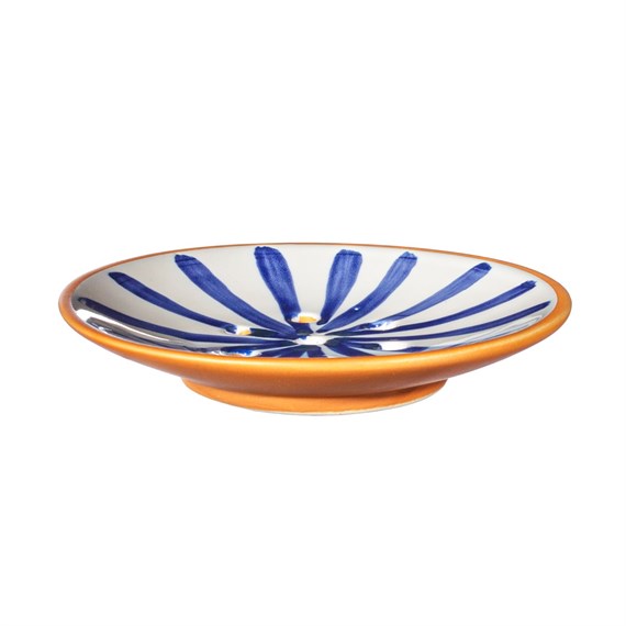 Paros Blue Stripe Soap Dish