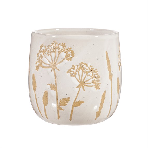 Cow Parsley White Planter Small